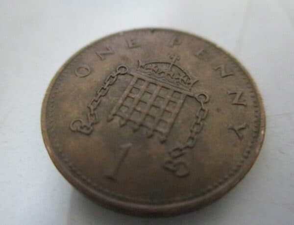 moneda británica, one penny